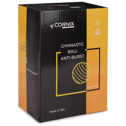 Фитбол  Cornix 65 cm Anti-Burst XR-0020 Black - фото №2